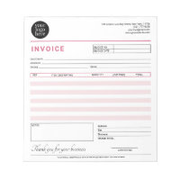 Modern Small Business Invoice Sales Receipt