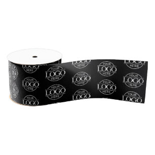 Modern Small Business Logo Promotional Branded Grosgrain Ribbon
