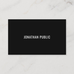Modern Smart Design Black White Template Trendy Business Card