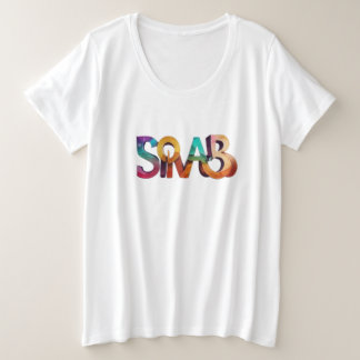 Modern 'Smart' Lettering Plus Size T-Shirt