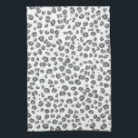 Modern Snow Leopard Pattern Animal Print Kitchen Towel<br><div class="desc">Decorate your kitchen with this cool towel. Makes a great housewarming,  birthday  or wedding gift! 
You can customize it and add text too.
Check my shop for lots more colors and patterns!</div>