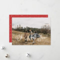 Modern Snow Script 2 Photo Holiday Card | Zazzle