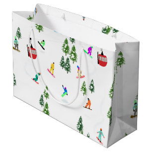 Modern Snowboarder Snowboarding Large Gift Bag