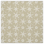 Modern Snowflake All-over Pattern Fabric