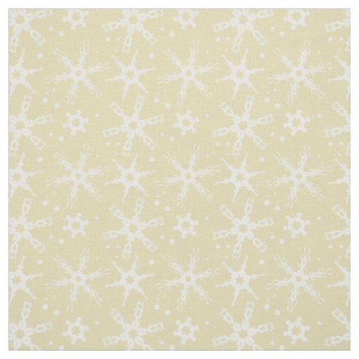 Modern Snowflake All-over Pattern Fabric