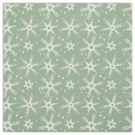Modern Snowflake All-over Pattern Fabric