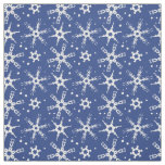Modern Snowflake All-over Pattern Fabric