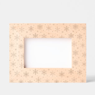 Modern Snowflake festive Christmas Engraved Frames