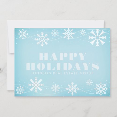 Modern Snowflakes  Holiday Greetings