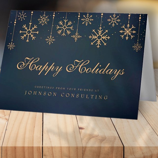 Modern Snowflakes | Holiday Greetings Card (Creator Uploaded)