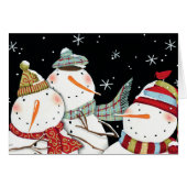 Modern Snowmen Smiles (Front Horizontal)