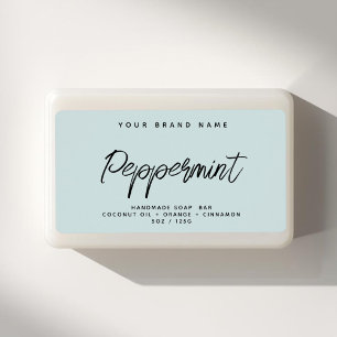 Modern soap simple elegant cosmetics label
