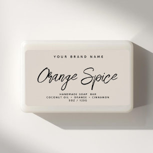 Modern soap simple elegant cosmetics label