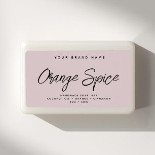 Modern soap simple elegant cosmetics label