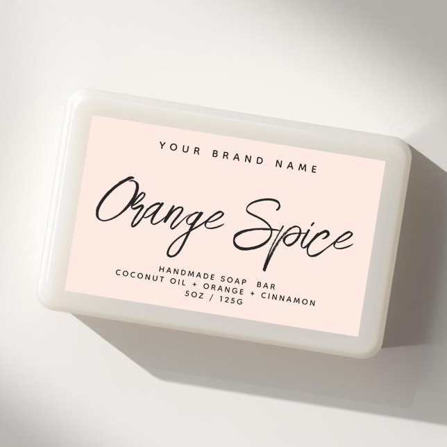 Modern soap simple elegant cosmetics  rectangular sticker (Creator Uploaded)