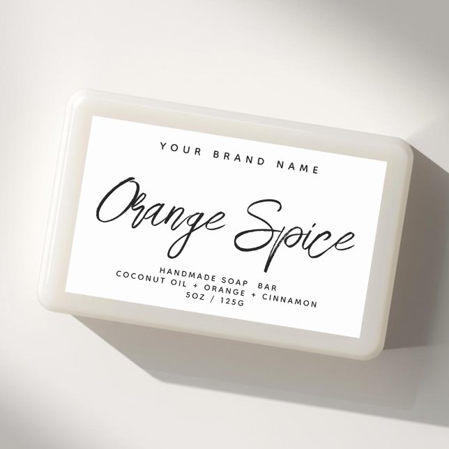 Modern soap simple elegant cosmetics  rectangular sticker (Creator Uploaded)