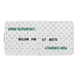 Modern Soccer Ball Grid Pattern   Sports Themed Beer Pong Table