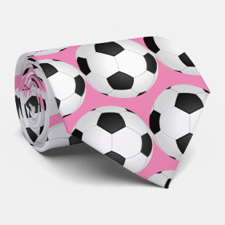 modern soccer ball pattern for her neck tie