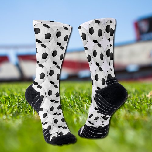 modern soccer ball pattern  socks