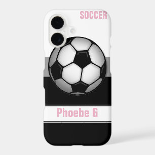 Modern Soccer Ball Pink personalized iPhone 7 Case