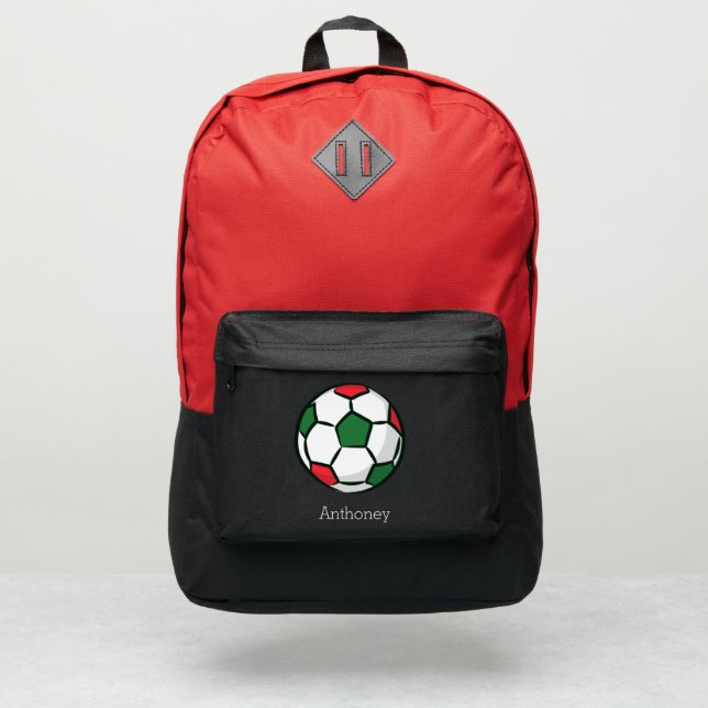 Modern Soccer Ball  Port Authority® Backpack (Front)
