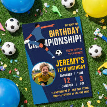 Modern Soccer Birthday Championship for Kids