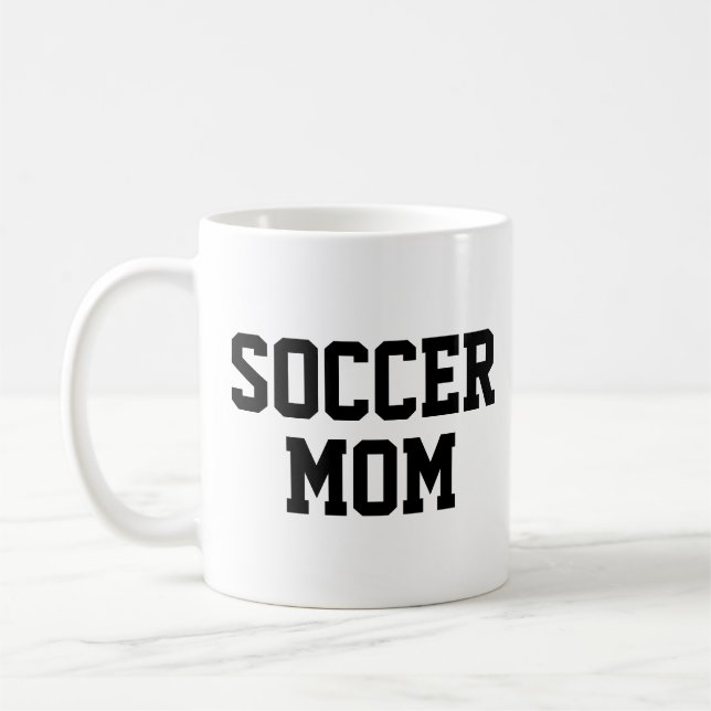 Modern Soccer mom Trendy Football Coach Mug (Left)