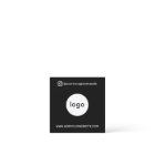 Modern social media add your logo photo QR code