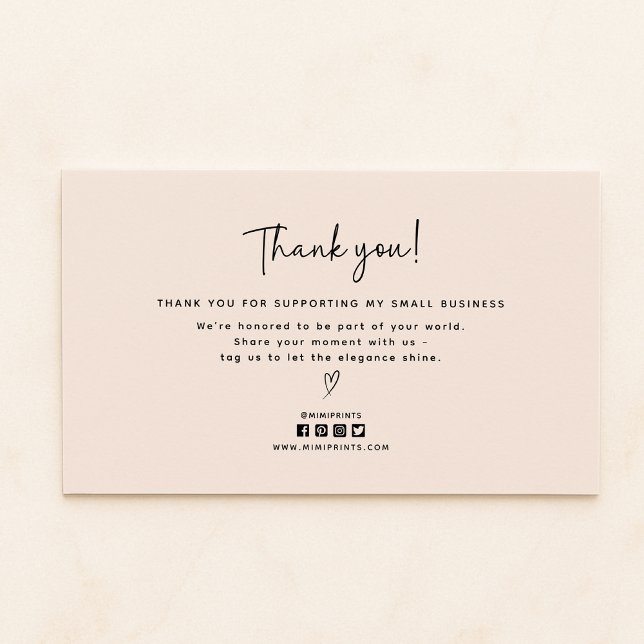 Modern, social media icons thank you card  (Creator Uploaded)