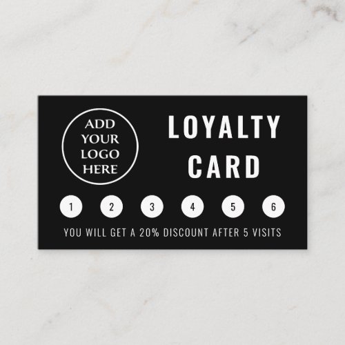 Modern Social Media Professional Business Logo Loyalty Card