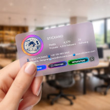 Modern Social Media Profile Business Card
