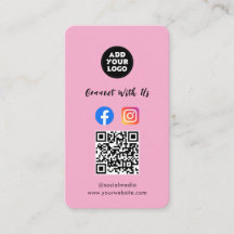 Modern Social Media QR Code | Instagram Facebook