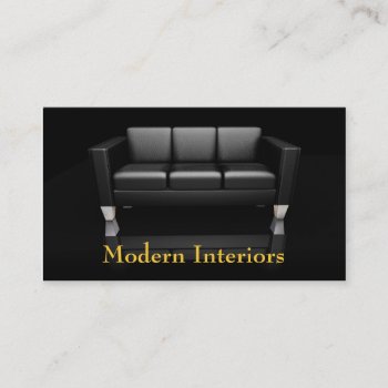 Modern Sofa Business Card by Kjpargeter at Zazzle