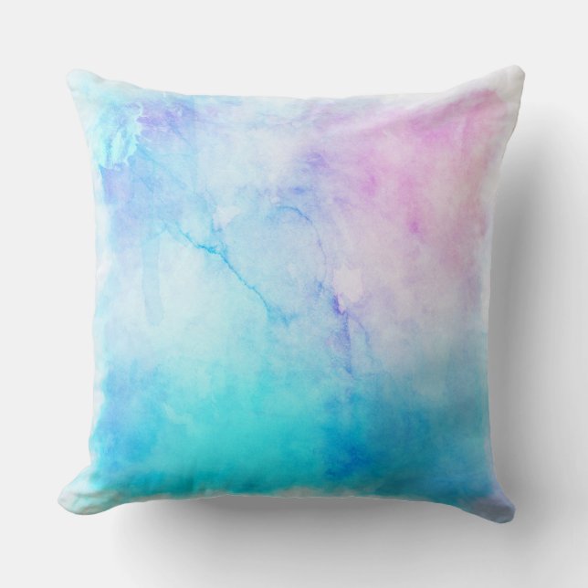 Modern Soft Colors Abstract Pattern Pillow (Front)