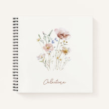 Modern Soft Floral Personalized