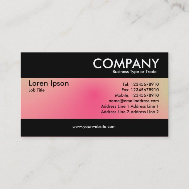 Modern - Soft Gradients Business Card (Front)