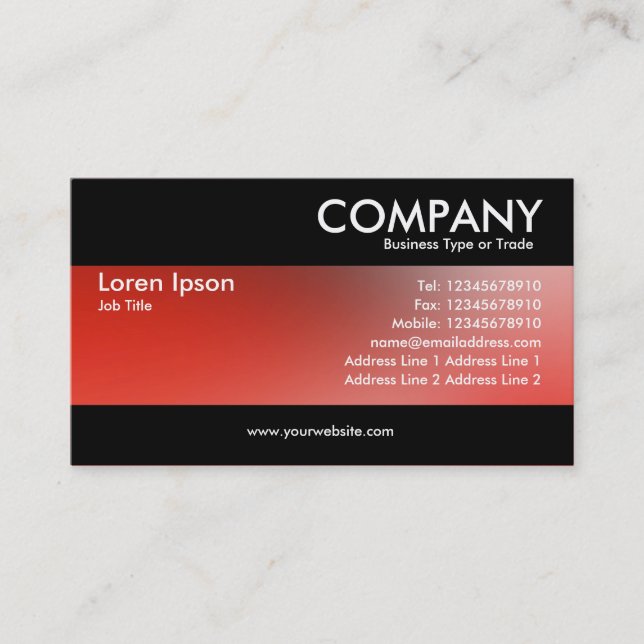Modern - Soft Gradients Business Card (Front)