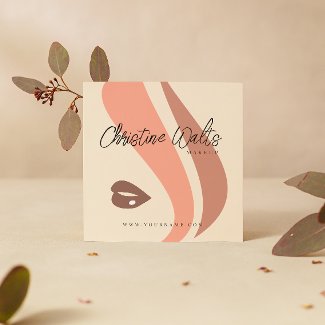 Modern Soft Peach and Earthy Makeup Artist QR
