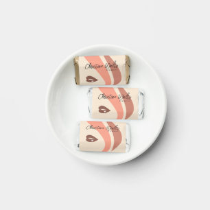 Modern Soft Peach and Earthy Makeup Artist Simple Hershey's Miniatures