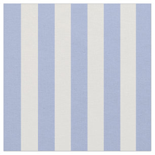 Modern Soft Steel Blue White Stripes Fabric
