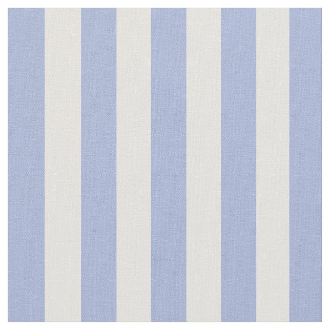 Modern Soft Steel Blue White Stripes Fabric (Close Up)