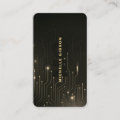 Modern Software Engineer Black Gold Monogram Business Card | Zazzle