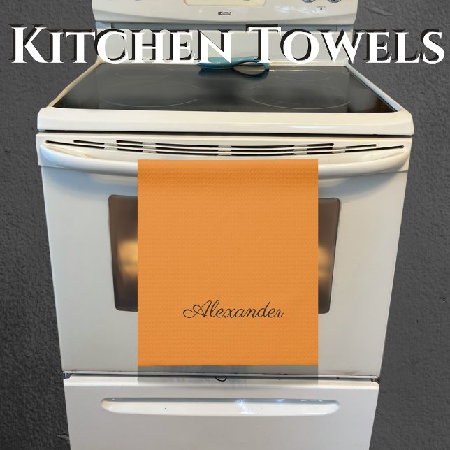 Modern Solid color orange Kitchen Towel (Creator Uploaded)