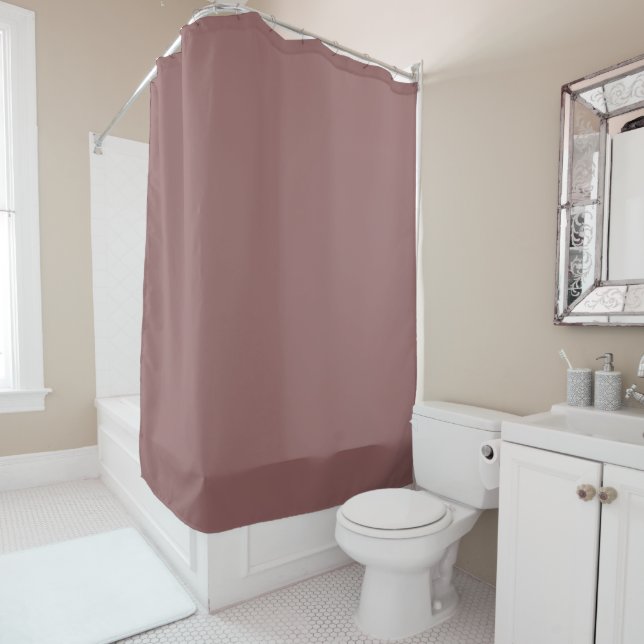 Modern Solid Color Personalized Custom Shower Curtain (In Situ)