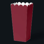 Modern Solid Garnet Red Simple Chic Elegant Favor Boxes<br><div class="desc">Modern Solid Garnet Red Simple Chic Elegant Popcorn Favor Boxes features a modern solid red. Perfect for Valentine's Day,  Women's Day,  Mother's Day,  birthday parties,  anniversary,  weddings,  baby showers and more. Created by Evco Studio www.zazzle.com/store/evcostudio</div>