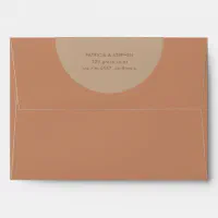 Sand, Script Watermark Wedding 5x7 Envelope, Zazzle