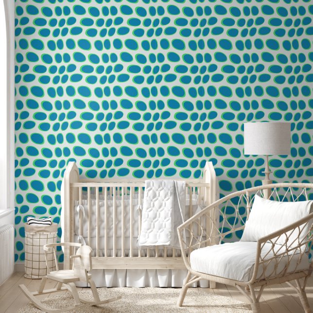 Modern solid geometric shapes pattern 14 wallpaper  (Kids)
