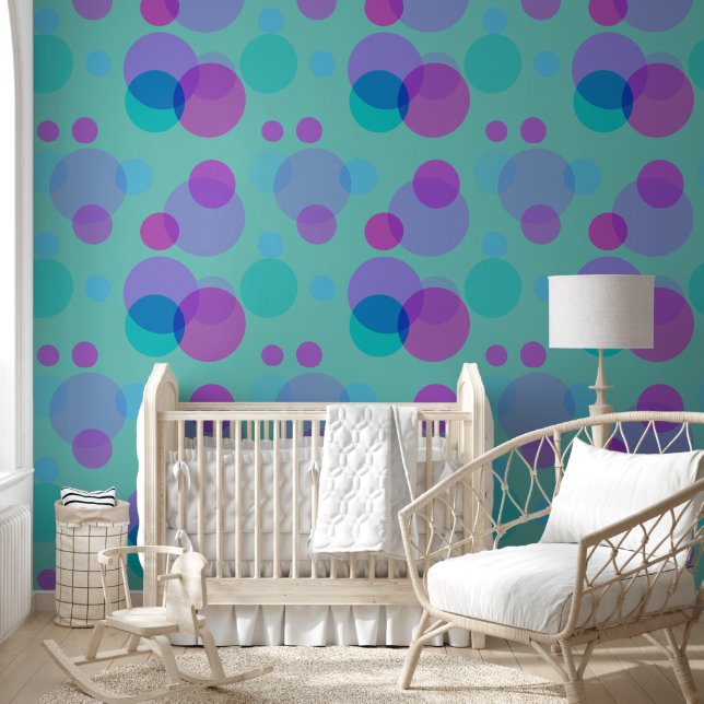 Modern solid geometric shapes pattern 19 wallpaper  (Kids)