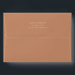 Modern Solid Light Terracotta Sand Wedding Envelope<br><div class="desc">These solid light terracotta sand wedding envelopes for your wedding invitations match the stationery products in my "Modern Boho Wedding: Geometric Arch" Wedding Collection. Customize this product with your own return address on the back flap and send out your wedding invitations or save the date cards in style.</div>