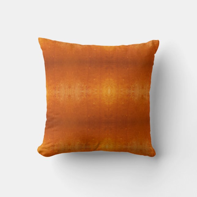 Modern Solid orange  pumpkin orange  pillow (Front)